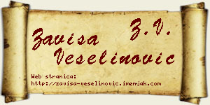 Zaviša Veselinović vizit kartica